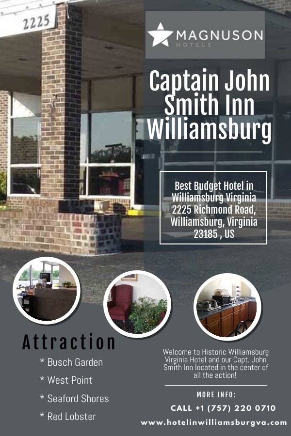 Captain John Smith Inn Williamsburg | 2225 Richmond Rd, Williamsburg, VA 23185, USA | Phone: (757) 220-0710