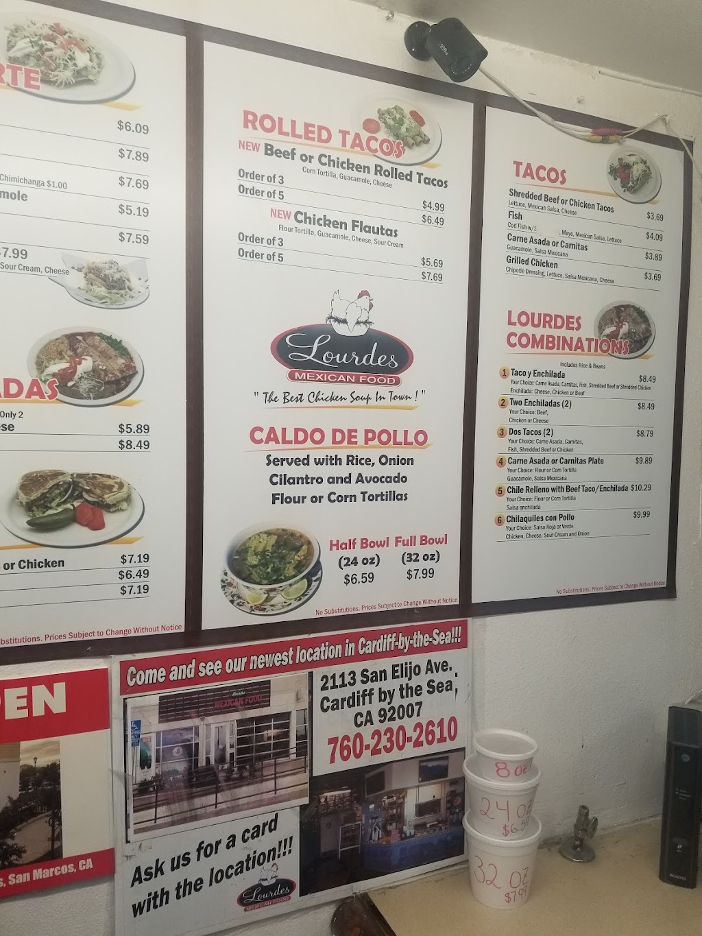 Lourdes Mexican Food To Go | 615 W El Norte Pkwy, Escondido, CA 92026, USA | Phone: (760) 746-1389