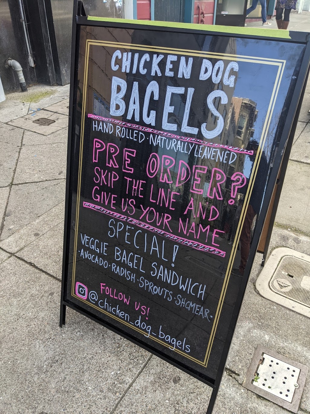 Chicken Dog Bagels | 237 Cortland Ave, San Francisco, CA 94110, USA | Phone: (415) 939-7367