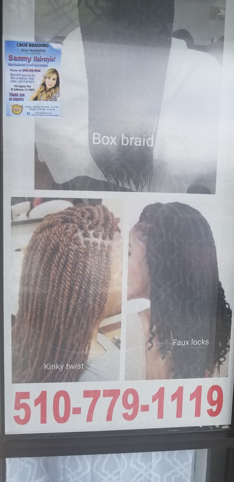 CRUX BRAIDING SALON | 454 Appian Way # E, El Sobrante, CA 94803, USA | Phone: (510) 779-1119