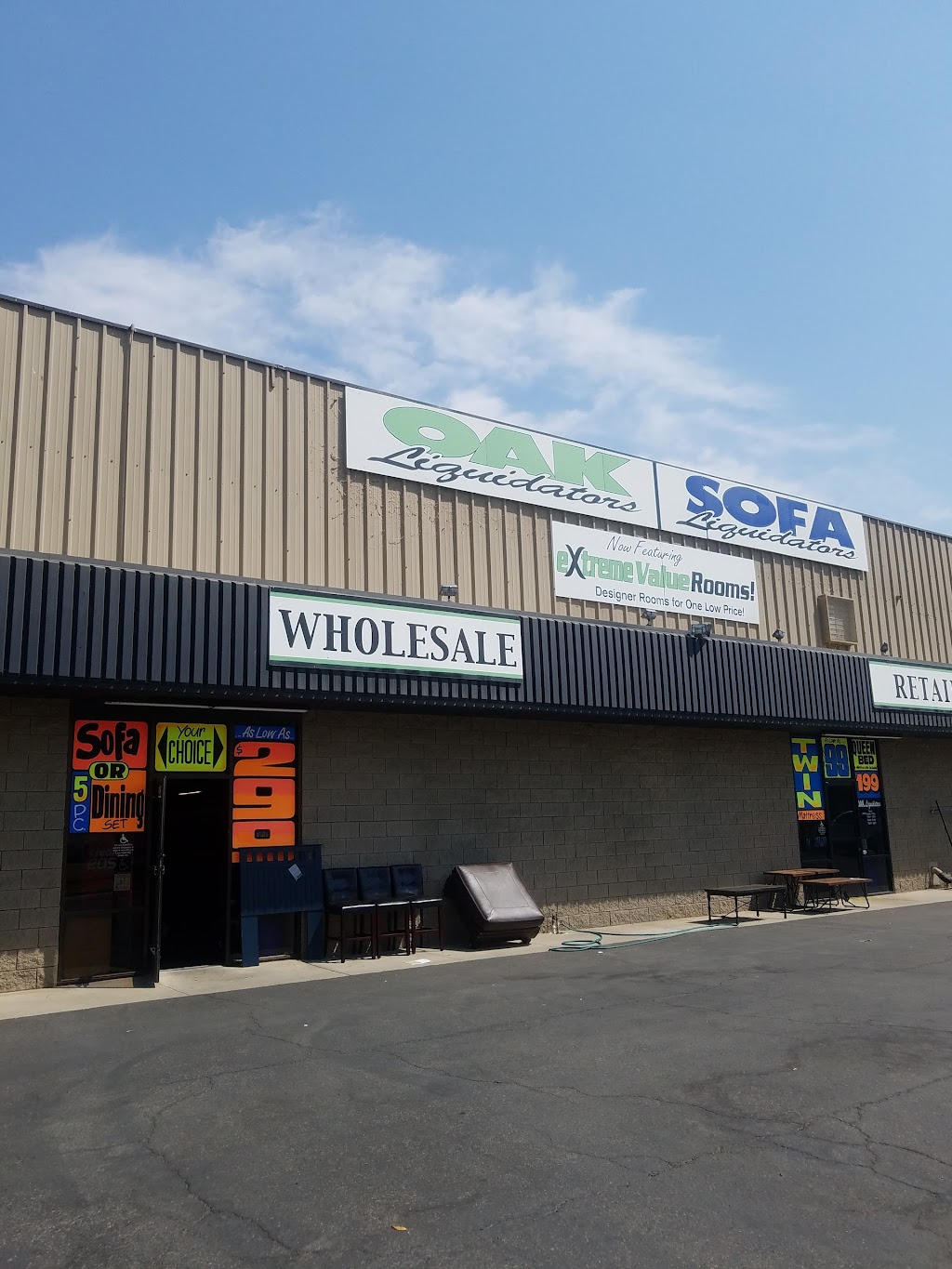 Oak and Sofa Liquidators | 8246 W Mineral King Ave, Visalia, CA 93291, USA | Phone: (559) 651-8484