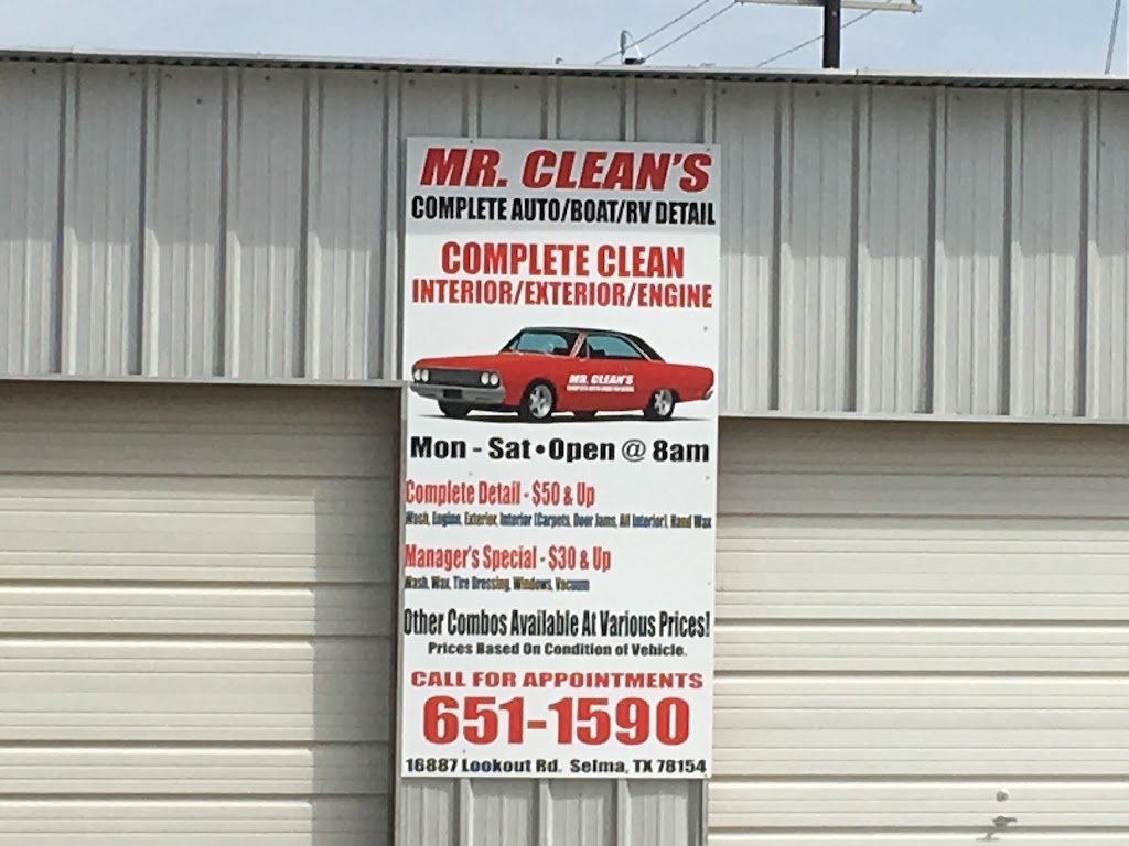 Mr. Cleans Complete Auto/Boat/RV Detail | 16885 Lookout Rd, Selma, TX 78154, USA | Phone: (210) 651-1590