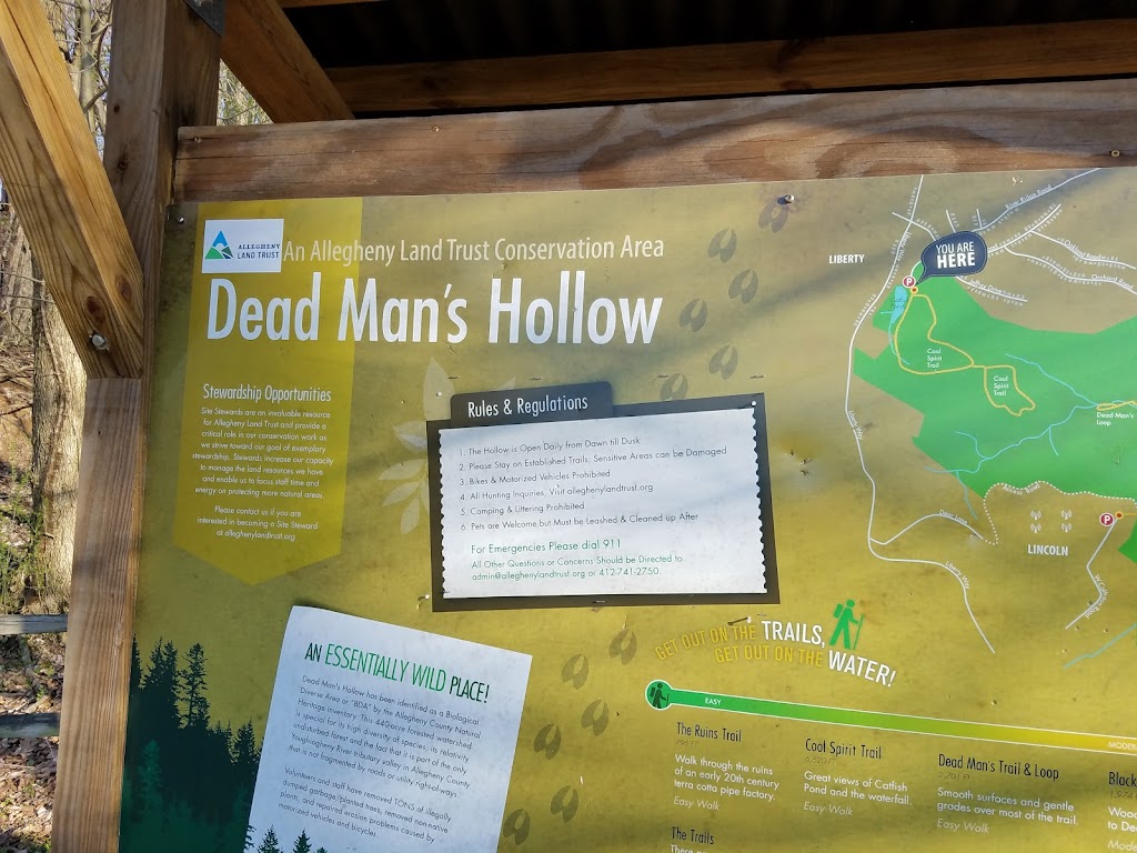 Dead Mans Hollow Conservation Area | 600 Scene Ridge Rd, McKeesport, PA 15133, USA | Phone: (412) 741-2750