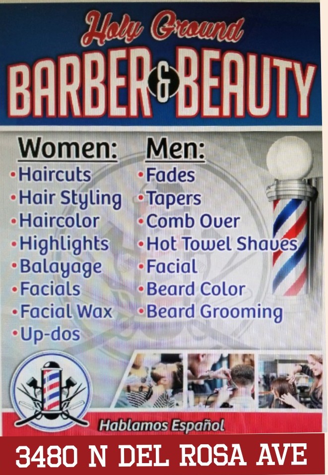 Holy Ground Barber & Beauty | 3480 Del Rosa Ave N, San Bernardino, CA 92404, USA | Phone: (909) 282-3176