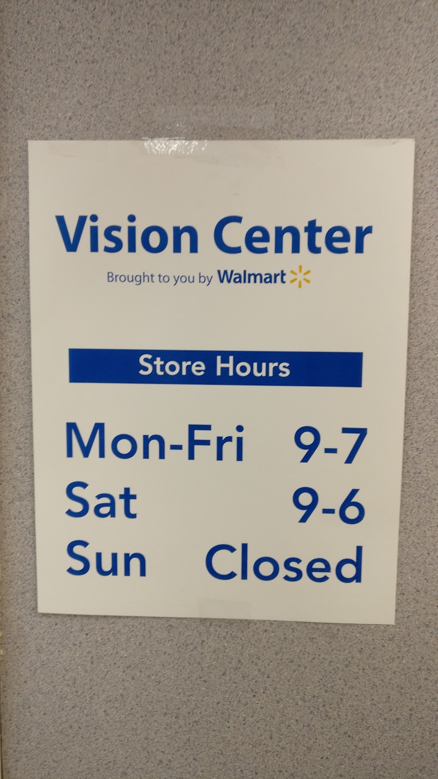 Walmart Vision & Glasses | 3000 E Franklin Blvd, Gastonia, NC 28056, USA | Phone: (704) 866-9599