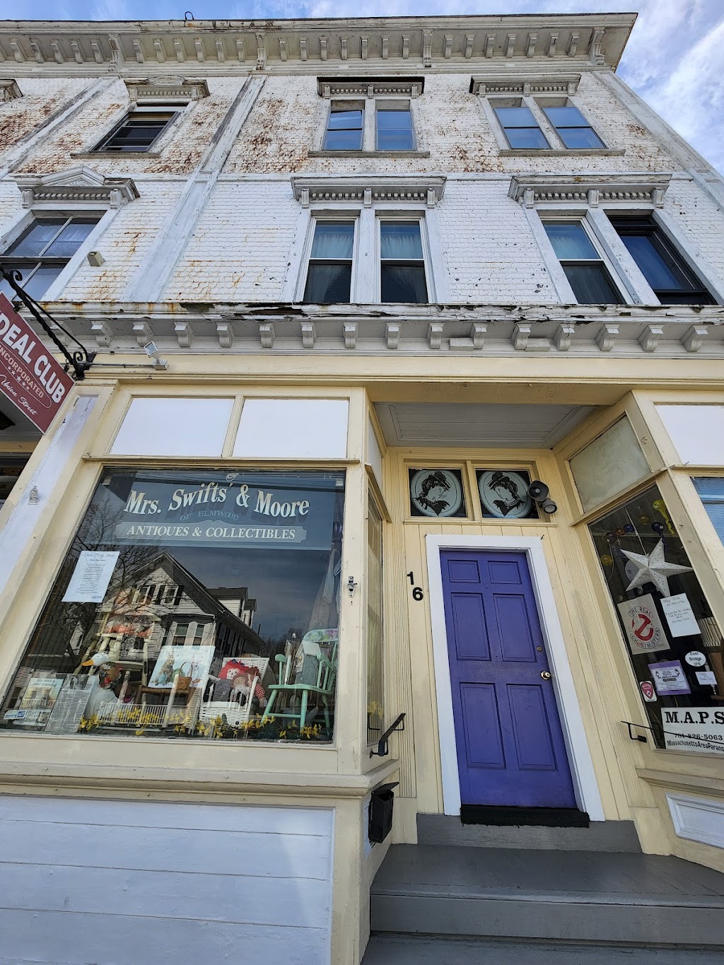 Mrs. Swifts & Moore Antiques and Collectibles | 16 W Union St, East Bridgewater, MA 02333, USA | Phone: (617) 943-5796 Mrs. Swifts & Moore Antiques and Collectibles | 16 W Union St, East Bridgewater, MA 02333, USA | Phone: (617) 943-5796