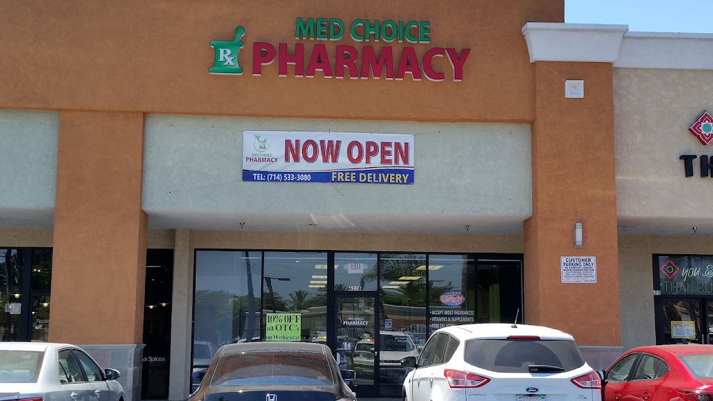 Med Choice Pharmacy | 621B N Euclid St, Anaheim, CA 92801, USA | Phone: (714) 533-3080