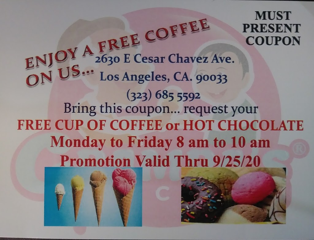 Grampas Ice Cream | 2630 East Cesar E Chavez Avenue, Los Angeles, CA 90033, USA | Phone: (323) 685-5592