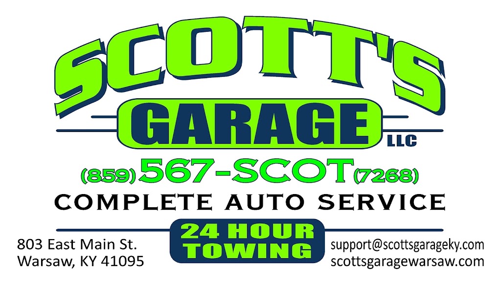 Scotts Garage LLC | 803 E Main St, Warsaw, KY 41095, USA | Phone: (859) 567-7268