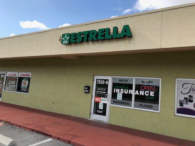 Estrella Insurance #240 | 7232 Taft St Suite A, Hollywood, FL 33024, USA | Phone: (954) 602-2299