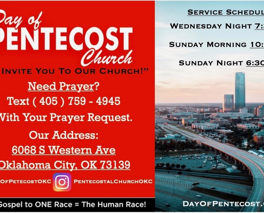 Day Of Pentecost Church | 6068 S Western Ave, Oklahoma City, OK 73139 | Phone: (405) 759-4945