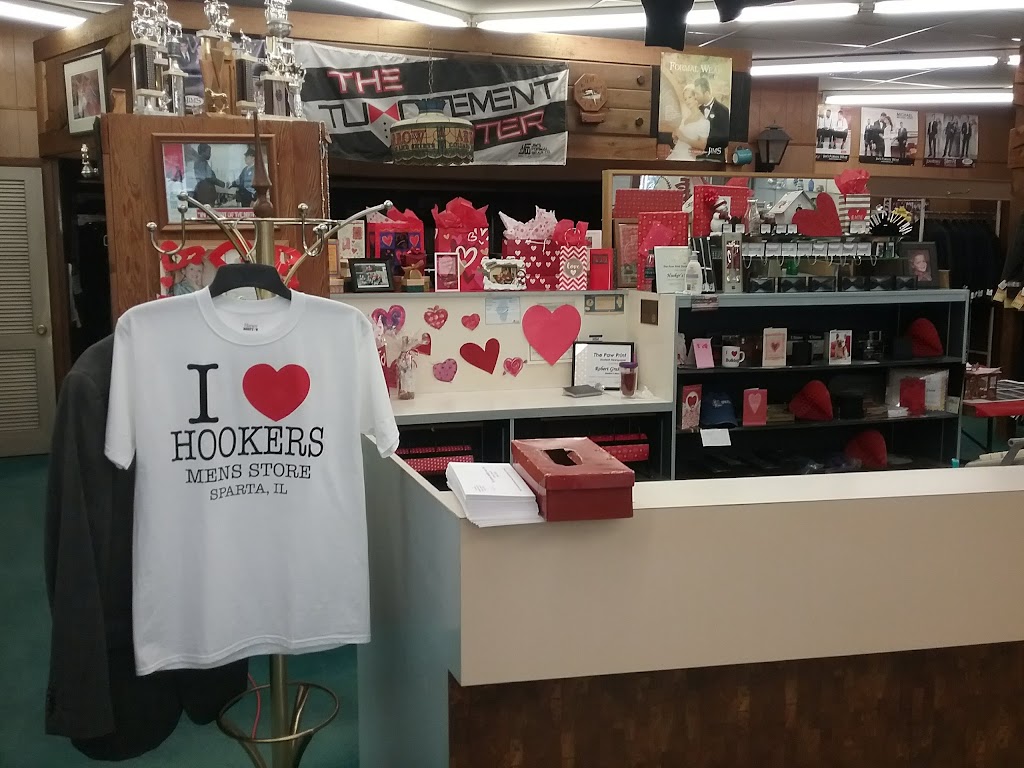 Hookers Mens Store | 2 W Broadway St, Sparta, IL 62286, USA | Phone: (618) 443-5013