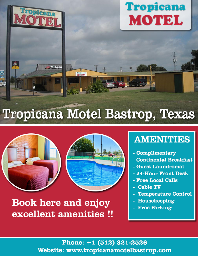 Tropicana Motel | 105 Highway 71 West, 103 State Hwy 71, Bastrop, TX 78602, USA | Phone: (512) 321-2526