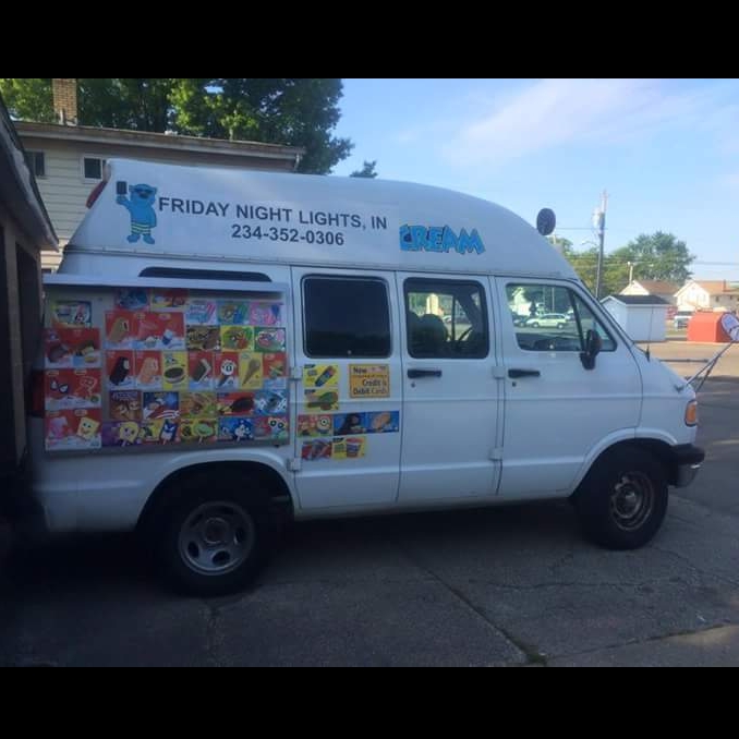 Friday night lights ice cream truck | 2299 Eastlawn Ave, Akron, OH 44305, USA | Phone: (234) 352-0306