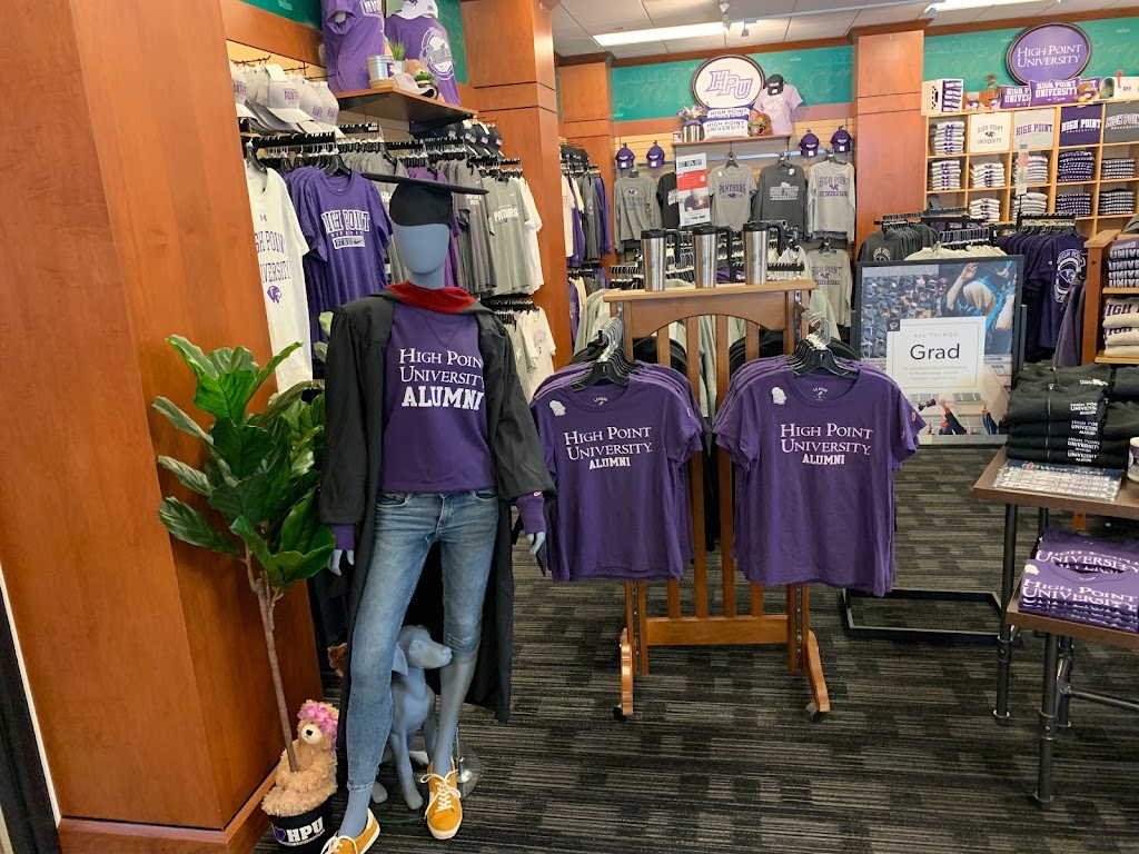 High Point University Official Bookstore | Slane Student Center, 1 N University Pkwy, High Point, NC 27268, USA | Phone: (336) 841-9221