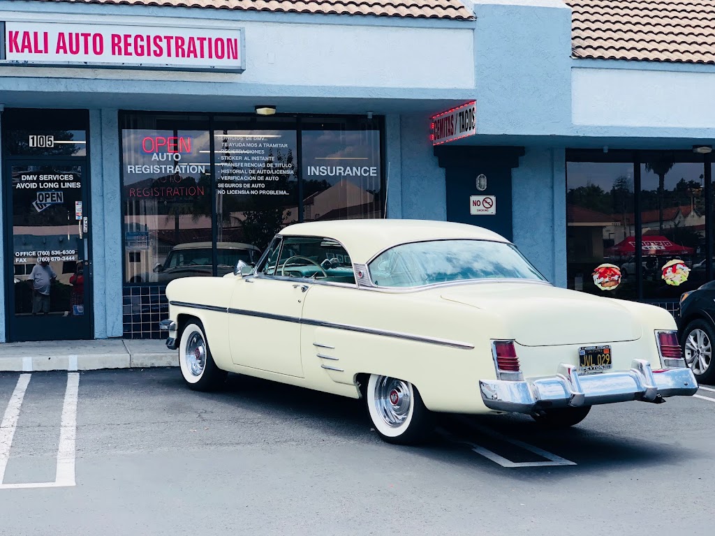 Kali Auto Registration | 1275 S Santa Fe Ave #105, Vista, CA 92083, USA | Phone: (760) 536-6309