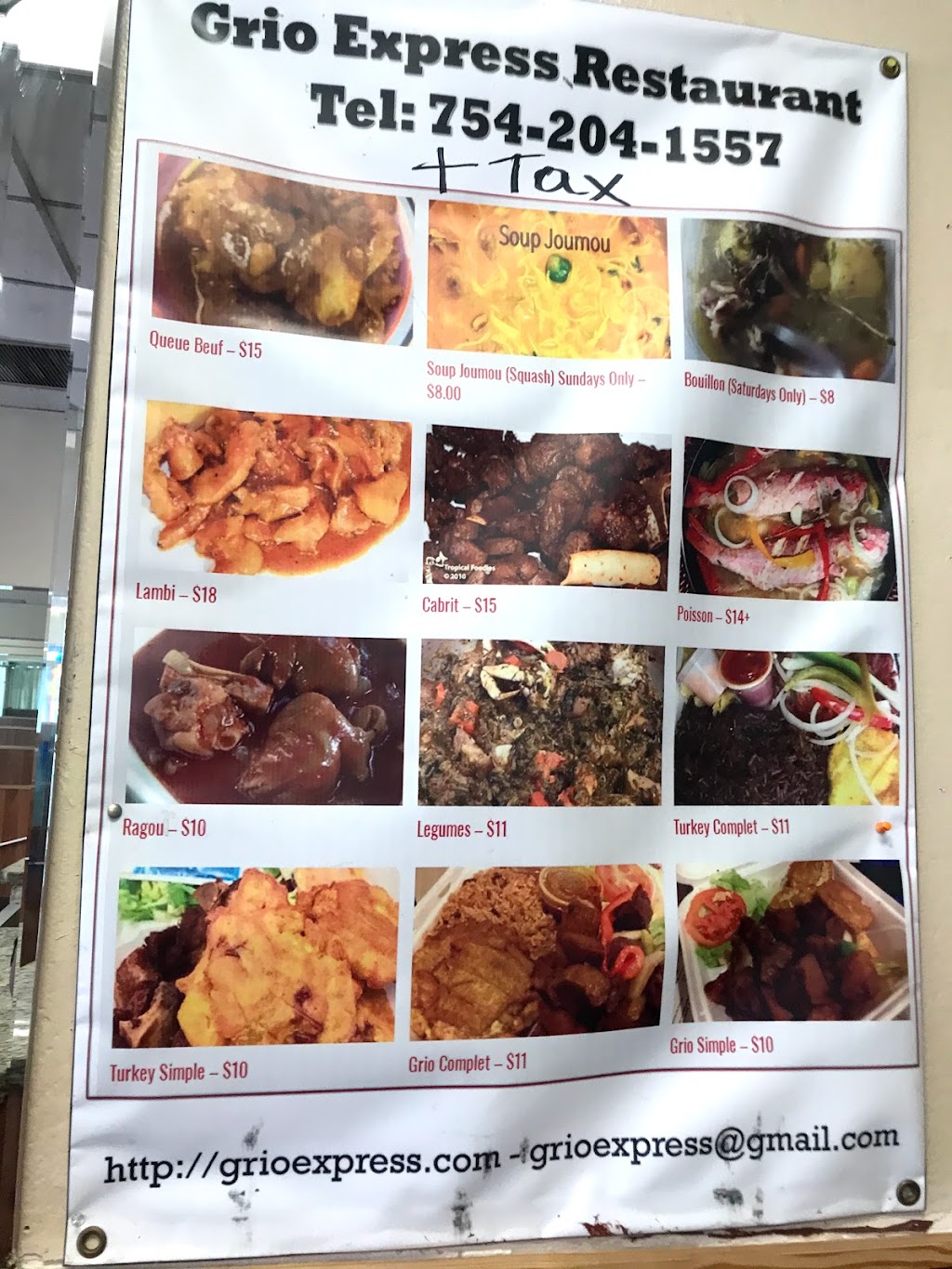 Grio Express Restaurant | 4308 FL-7, Lauderdale Lakes, FL 33319, USA | Phone: (754) 204-1557