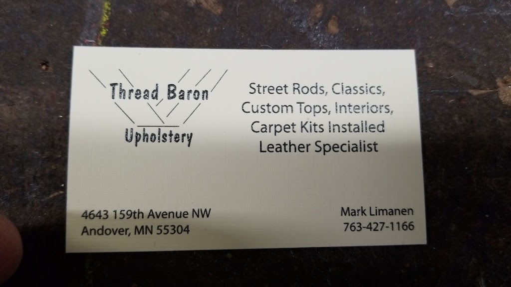 Thread Baron Upholstery | 4643 159th Ave NW, Andover, MN 55304, USA | Phone: (763) 427-1166