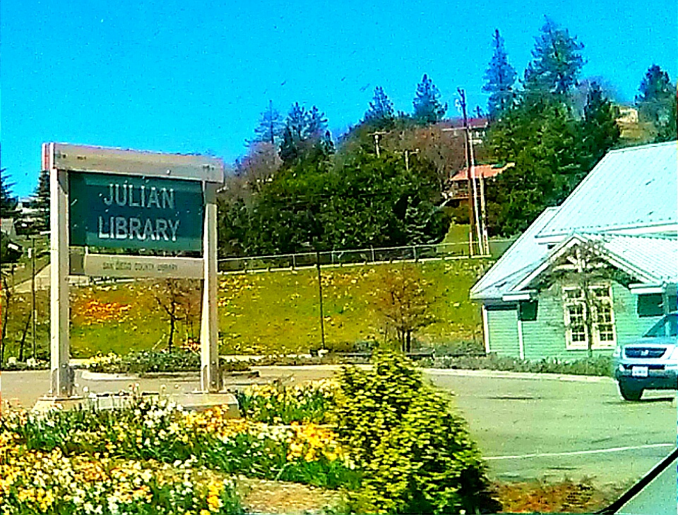 San Diego County Library – Julian Branch | 1850 CA-78, Julian, CA 92036 | Phone: (760) 765-0370