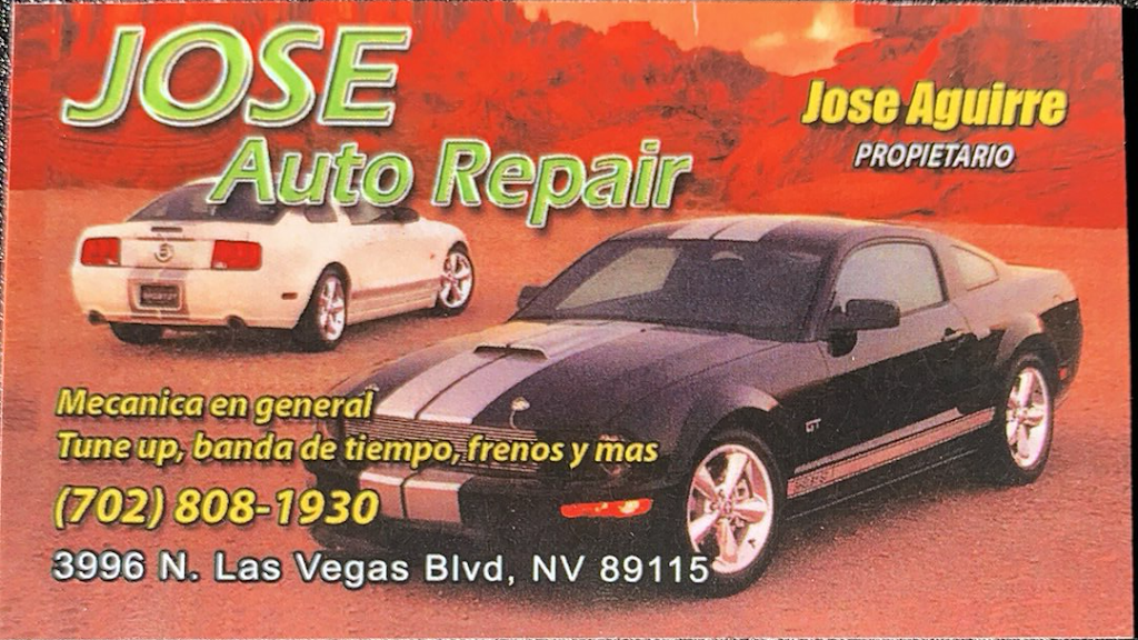 Jose Auto Repair | 3996 Las Vegas Blvd N, Las Vegas, NV 89115, USA | Phone: (702) 808-1930