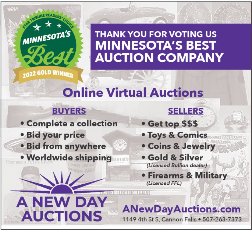 A New Day Auctions | 1149 4th St S, Cannon Falls, MN 55009, USA | Phone: (507) 263-7373