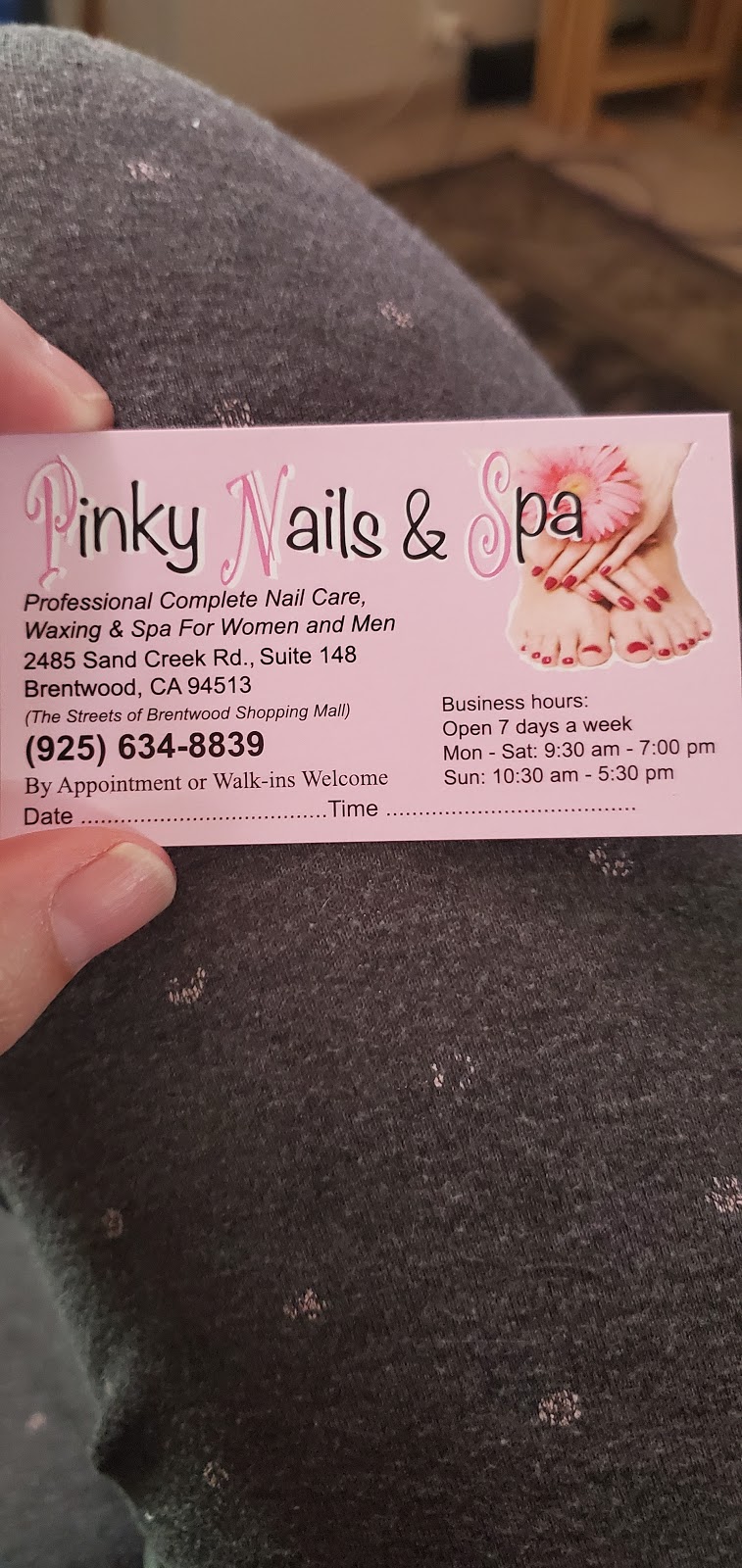 Pinky Nails and Spa | 2845 Sand Creek Rd #148, Brentwood, CA 94513, USA | Phone: (925) 634-8839