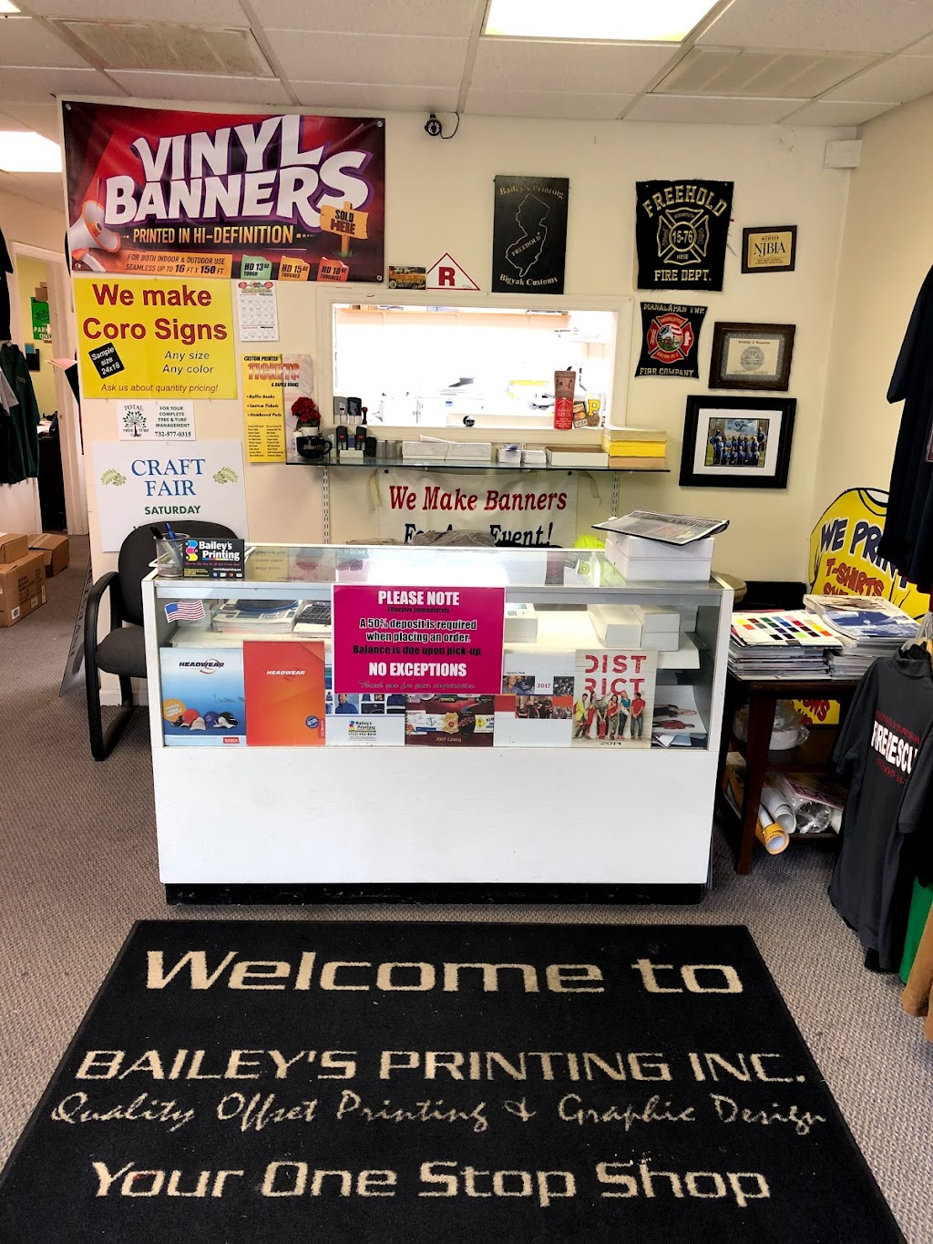 Baileys Printing LLC | 191 Throckmorton St, Freehold, NJ 07728, USA | Phone: (732) 462-8010