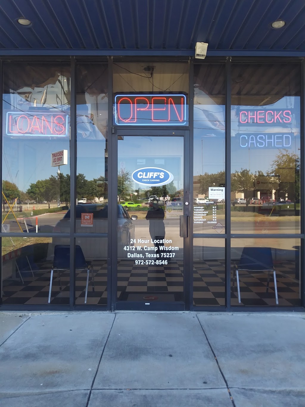 Cliffs Check Cashing #21 | 150 N Clark Rd A, Cedar Hill, TX 75104, USA | Phone: (972) 291-2435