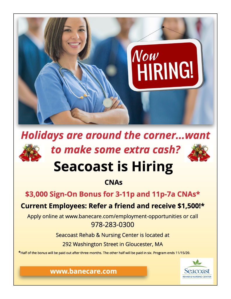Seacoast Nursing and Rehabilitation Center | 292 Washington St, Gloucester, MA 01930, USA | Phone: (978) 283-0300