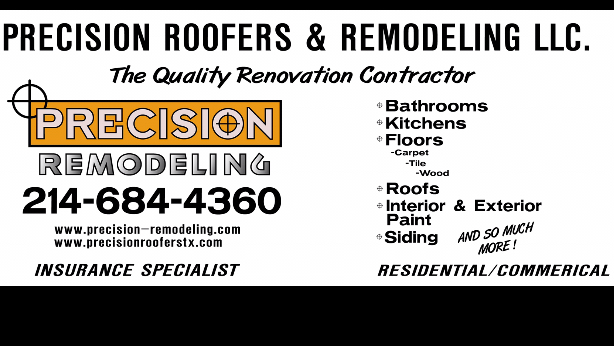 Precision Roofers And Remodeling LLC | 7618 Dartmouth Dr, Rowlett, TX 75089 | Phone: (214) 684-4360