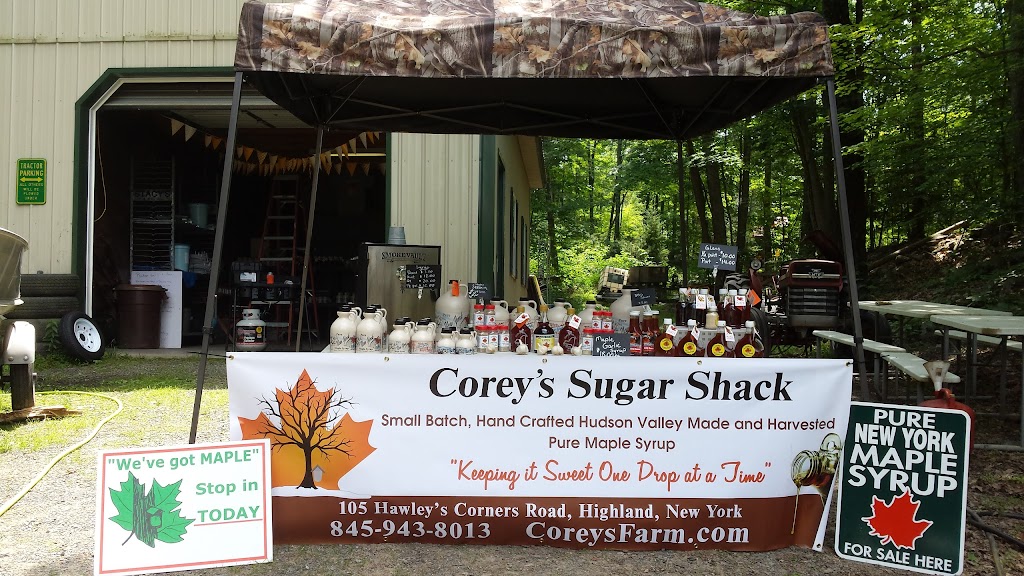 Coreys Sugar Shack | 105 hawleys corner rd, Highland, NY 12528, USA | Phone: (845) 706-2484