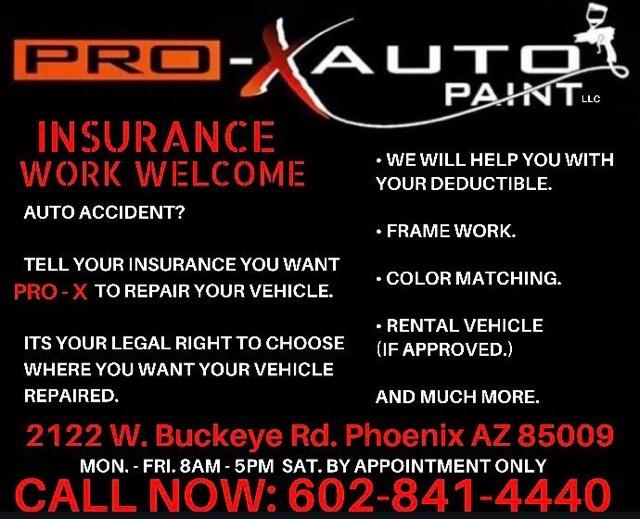 Pro-X Auto Paint LLC | 2122 W Buckeye Rd, Phoenix, AZ 85009 | Phone: (602) 841-4440