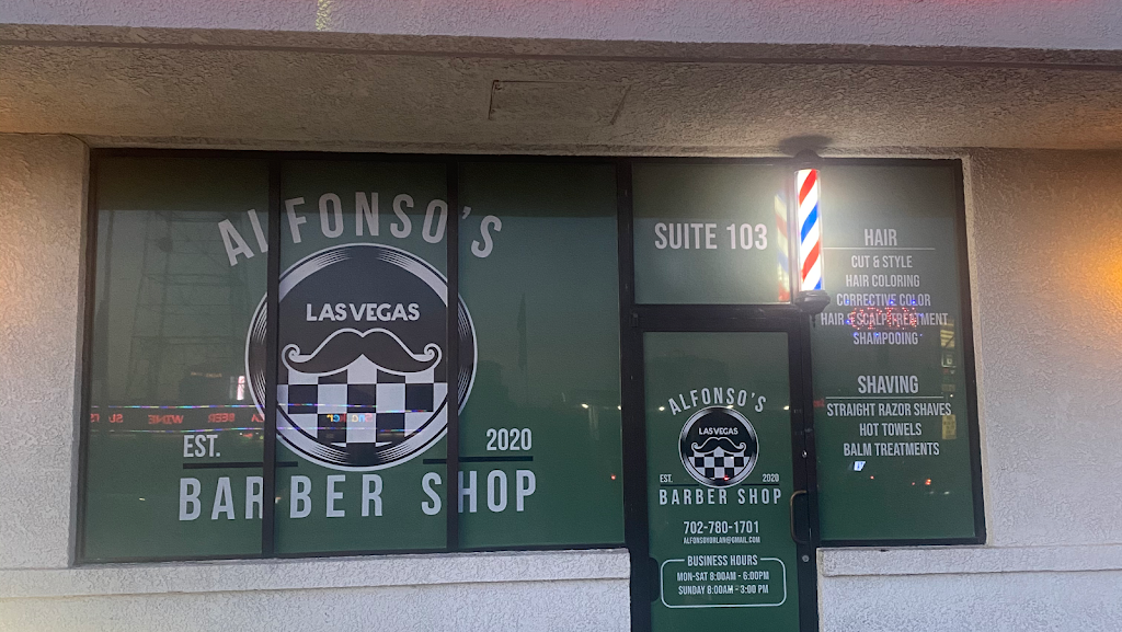 Alfonsos Barber Shop | 3850 W Desert Inn Rd #103, Las Vegas, NV 89102, USA | Phone: (725) 780-1701