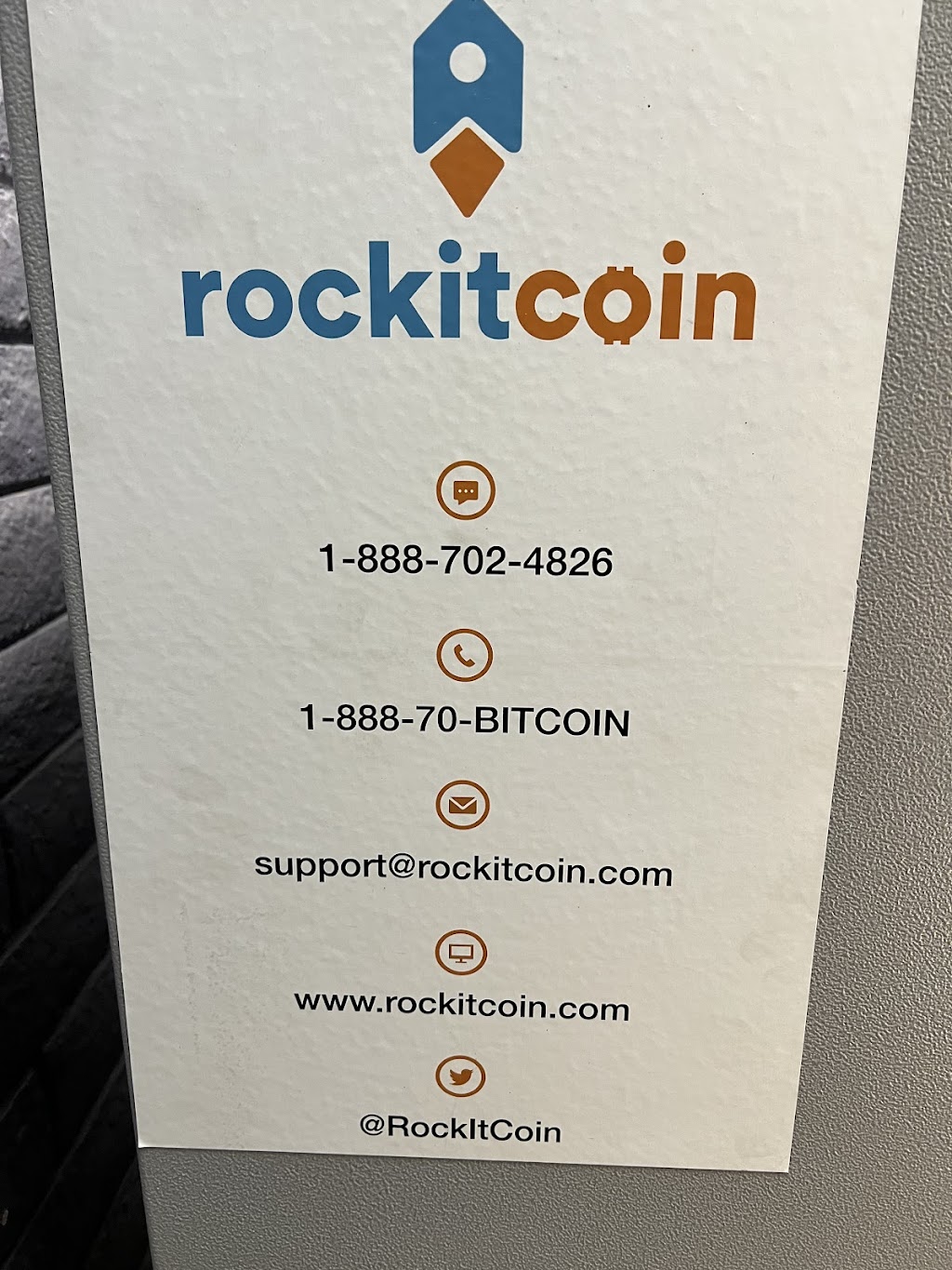 RockItCoin Bitcoin ATM | 1675 Main St, Riverside, CA 92501, USA | Phone: (888) 702-4826