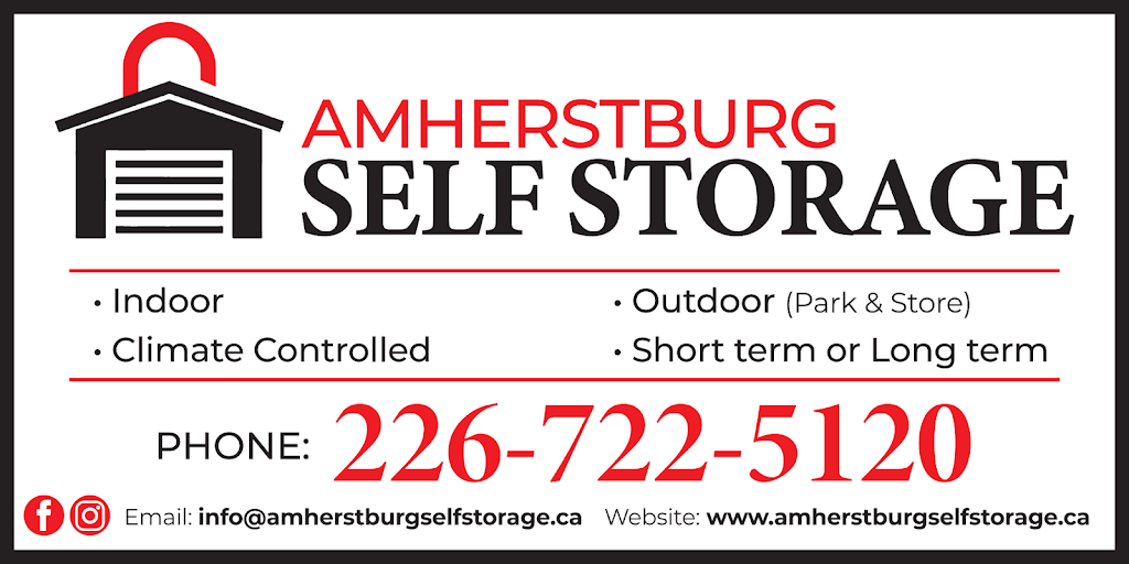 Amherstburg Self Storage | 33 Concession Rd 3 N, Amherstburg, ON N9V 2Y9, Canada | Phone: (226) 722-5120