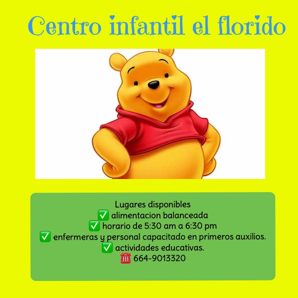 Centro Infantil El Florido | Av. Lomas de Virreyes Sur S/N, Sevilla Residencial, Lomas Virreyes, 22244 Tijuana, B.C., Mexico | Phone: 664 901 3320