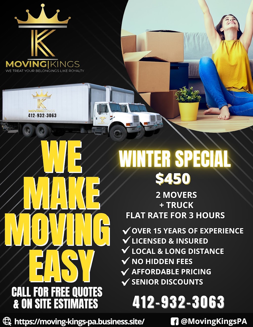 Moving Kings PA | 2630 Monroeville Blvd UNIT 178, Monroeville, PA 15146 | Phone: (412) 932-3063