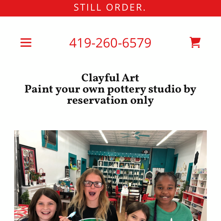 Clayful Art | 12 N 3rd St, Waterville, OH 43566, USA | Phone: (419) 260-6579