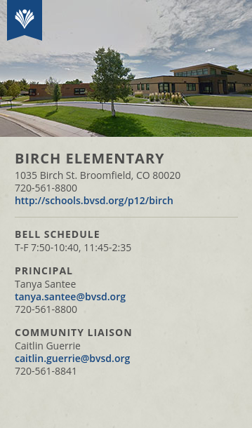 Birch Preschool | 1035 Birch St, Broomfield, CO 80020, USA | Phone: (720) 561-8841