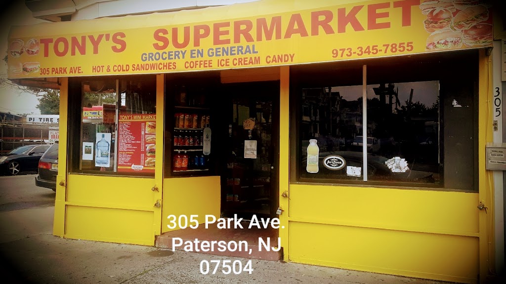 Tonys Mini Market | 305 Park Ave, Paterson, NJ 07504, USA | Phone: (973) 345-7855