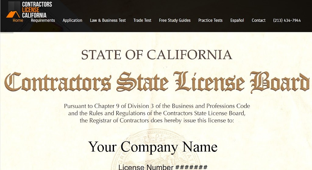 Contractors License California | 11911 Deana St #A, El Monte, CA 91732, USA | Phone: (213) 434-7944