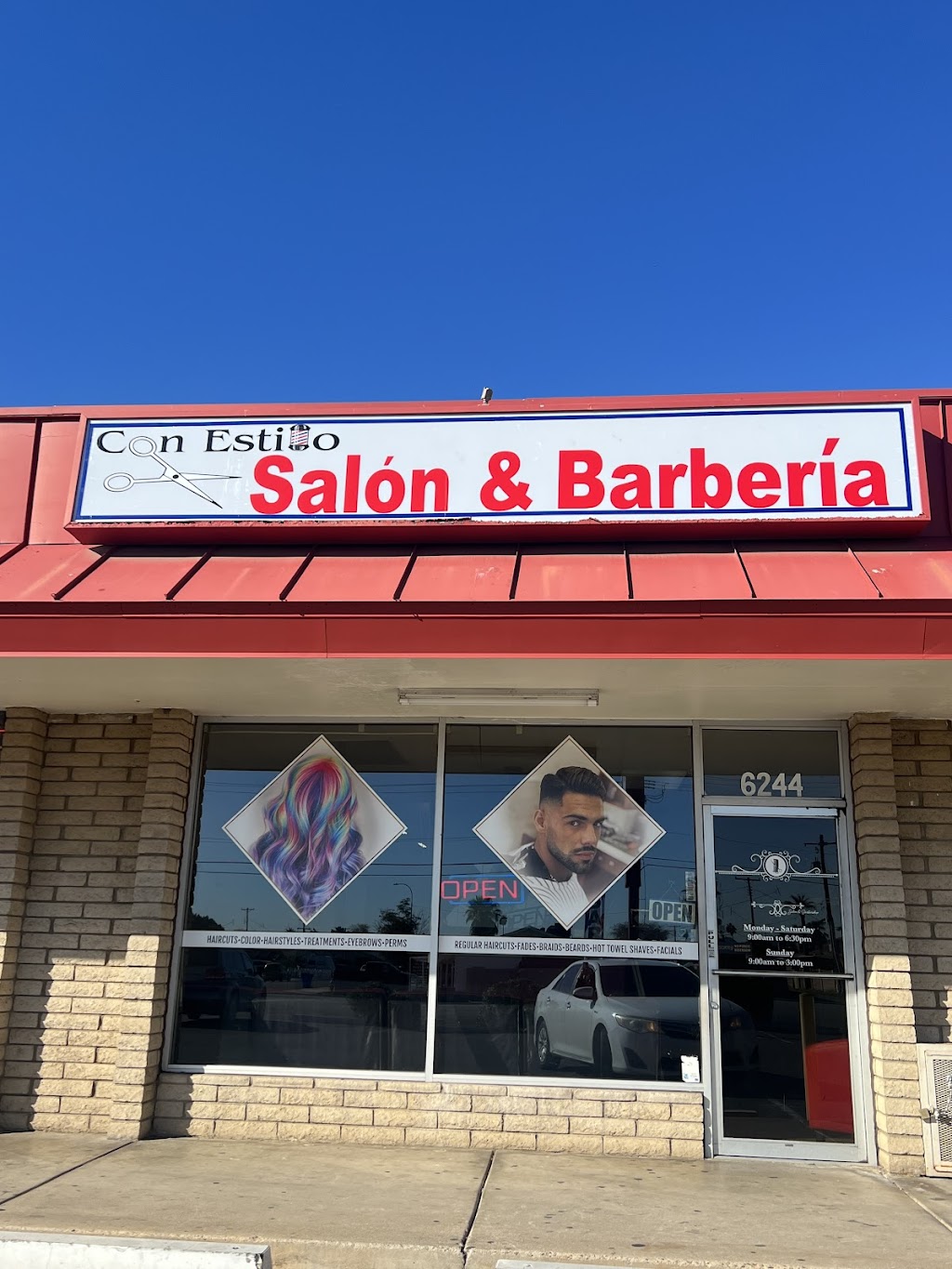 Con Estilo Salon & Barbería | 6244 N 43rd Ave, Glendale, AZ 85301, USA | Phone: (707) 339-9289