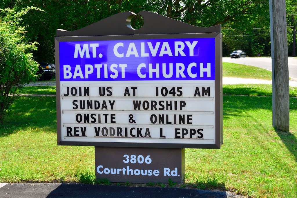 Mt Calvary Baptist Church | 3806 Courthouse Rd, Hopewell, VA 23860, USA | Phone: (804) 452-1841