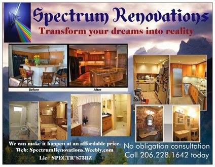 Spectrum Renovations | 115th St SE, Everett, WA 98208, USA | Phone: (206) 228-1641