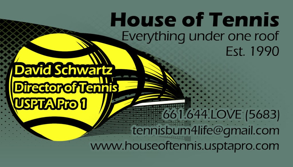 House of Tennis | 26147 McBean Pkwy, Valencia, CA 91355, USA | Phone: (661) 644-5683