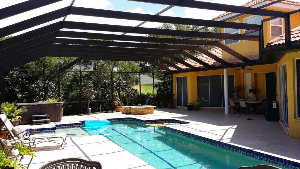 Pool Enclosure Painting and Restoration | 18508 Avocet Dr, Lutz, FL 33558, USA | Phone: (727) 491-7338