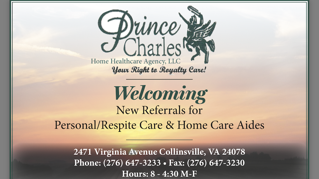 Prince Charles Home HealthCare Agency, LLC | 110 Exchange St F, Danville, VA 24541, USA | Phone: (434) 835-0124