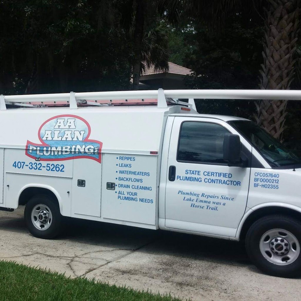 A A Alan Plumbing Inc | 595 Preston Rd, Longwood, FL 32750, USA | Phone: (407) 332-5262