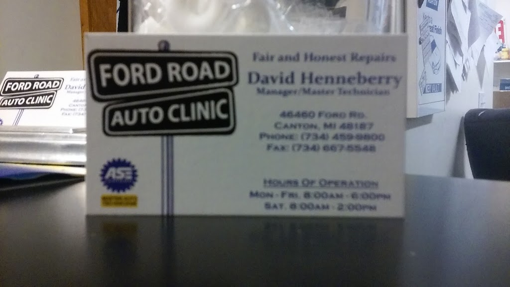 Ford RD Auto Clinic LLC | 46460 Ford Rd, Canton, MI 48187 | Phone: (734) 459-9800
