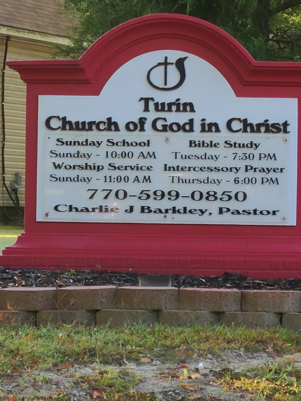 Turin Church of God In Christ | 1 Schoolhouse Rd, Turin, GA 30289, USA | Phone: (678) 877-6075